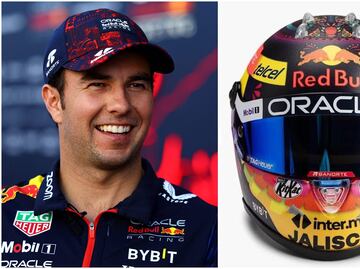 Revelan casco especial de Checo Pérez para el Gran Premio de México