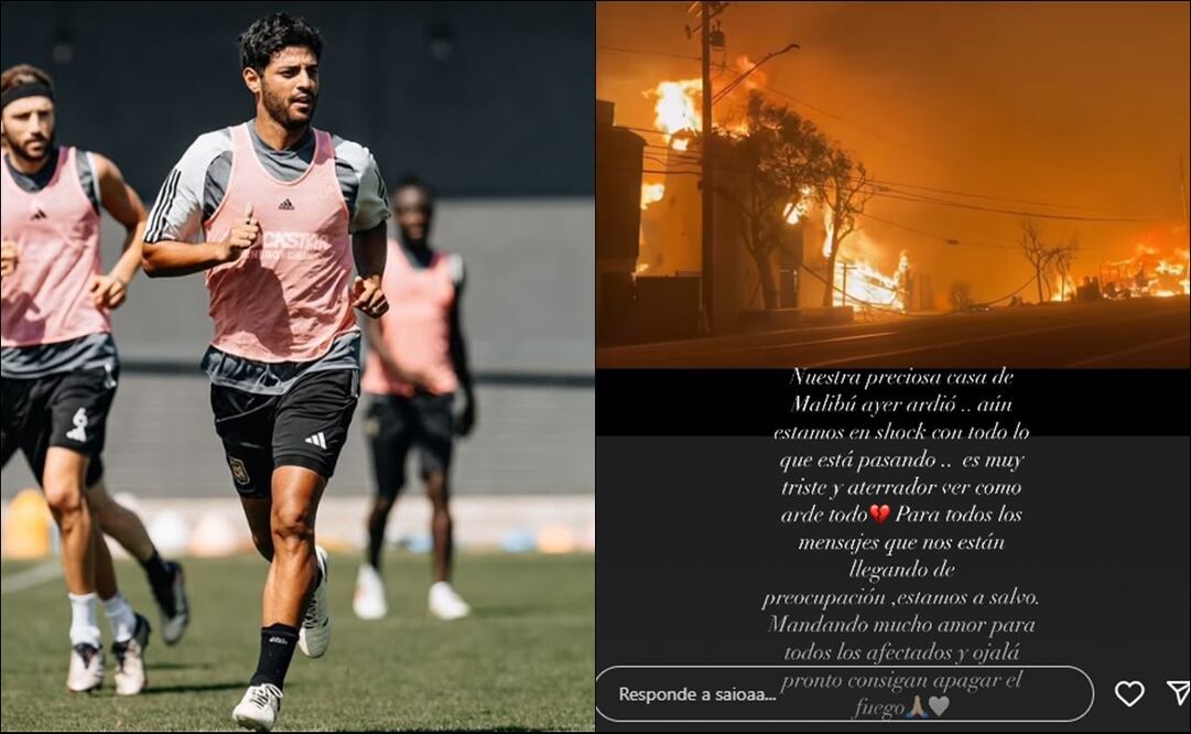 Este fue el mensaje compartido por la esposa de Carlos Vela en sus historias de Instagram. FOTOS: Especiales