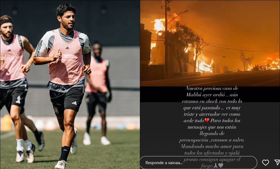 Este fue el mensaje compartido por la esposa de Carlos Vela en sus historias de Instagram. FOTOS: Especiales