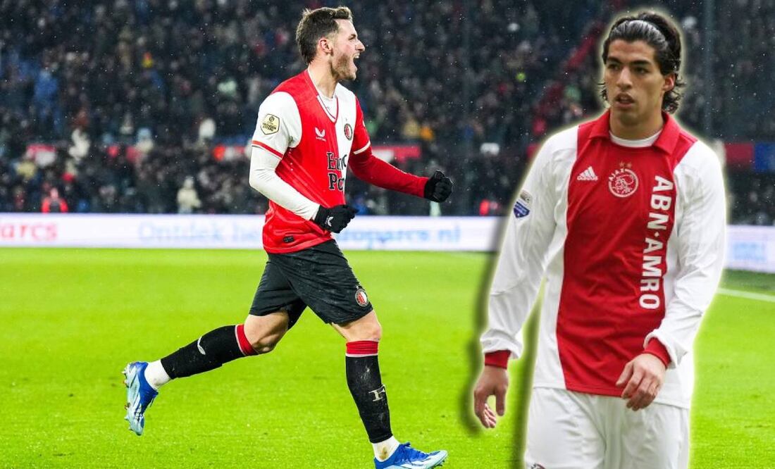 Santiago Giménez superó la marca de goles que había impuesto Luis Suárez en 2009. Foto: Especial