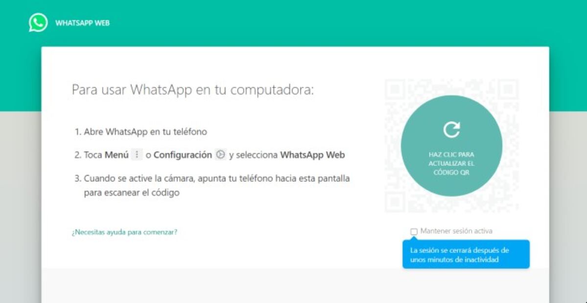 Esta es la nueva forma de ingresar a WhatsApp web