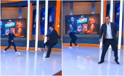 ¿Martinoli se enganchó con Luis García? Lo golpeó con un balonazo en pleno programa de TV Azteca