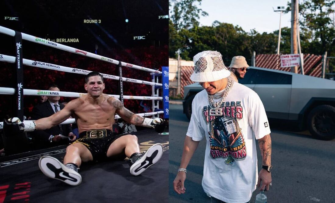 Edgar Berlanga, pese a que perdió su pelea ante Canelo Álvarez, presumió en redes sociales que se compró una Tesla Cybertruck. Foto: Especial