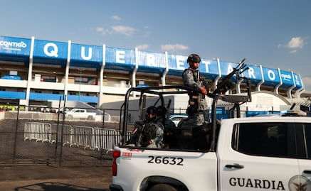 Estadio Corregidora se "inunda" de seguridad para el México vs Islandia
