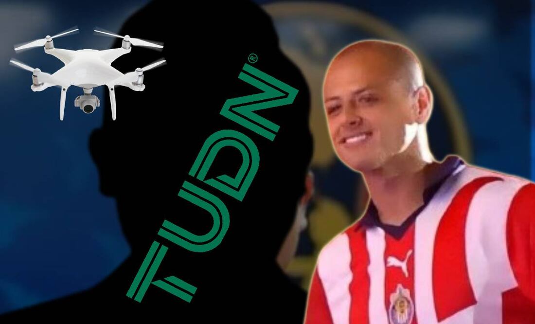 Periodista de TUDN, Javier Hernández y dron / FOTOS: Imago7 y Especial