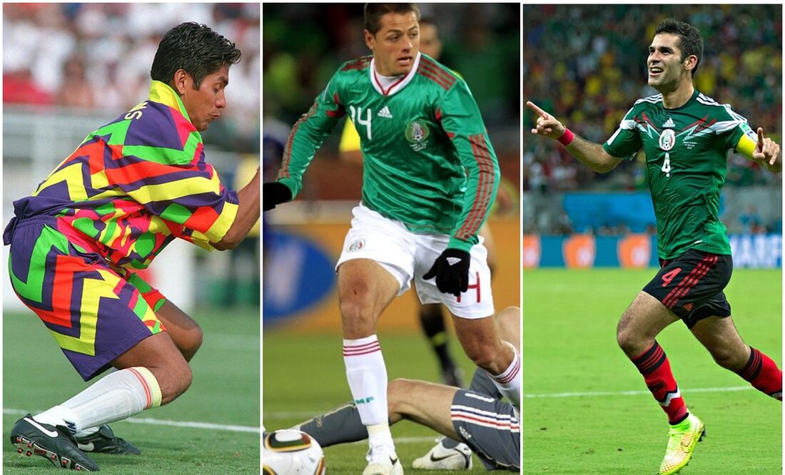 Jorge Campos, Javier Hernández y Rafael Márquez Foto: Especiales