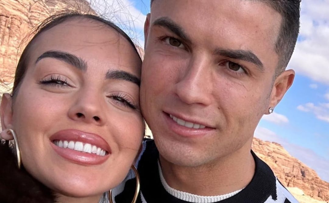 Georgina Rodríguez y Cristiano Ronaldo. Fuente: Instagram @georginagio