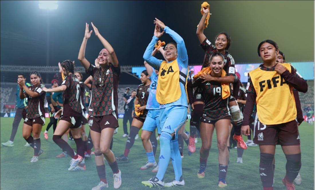 La Selección Mexicana Femenil Sub 17 superó a Italia para instalarse en las Semifinales del Mundial de la categoría. FOTO: @miseleccionfem