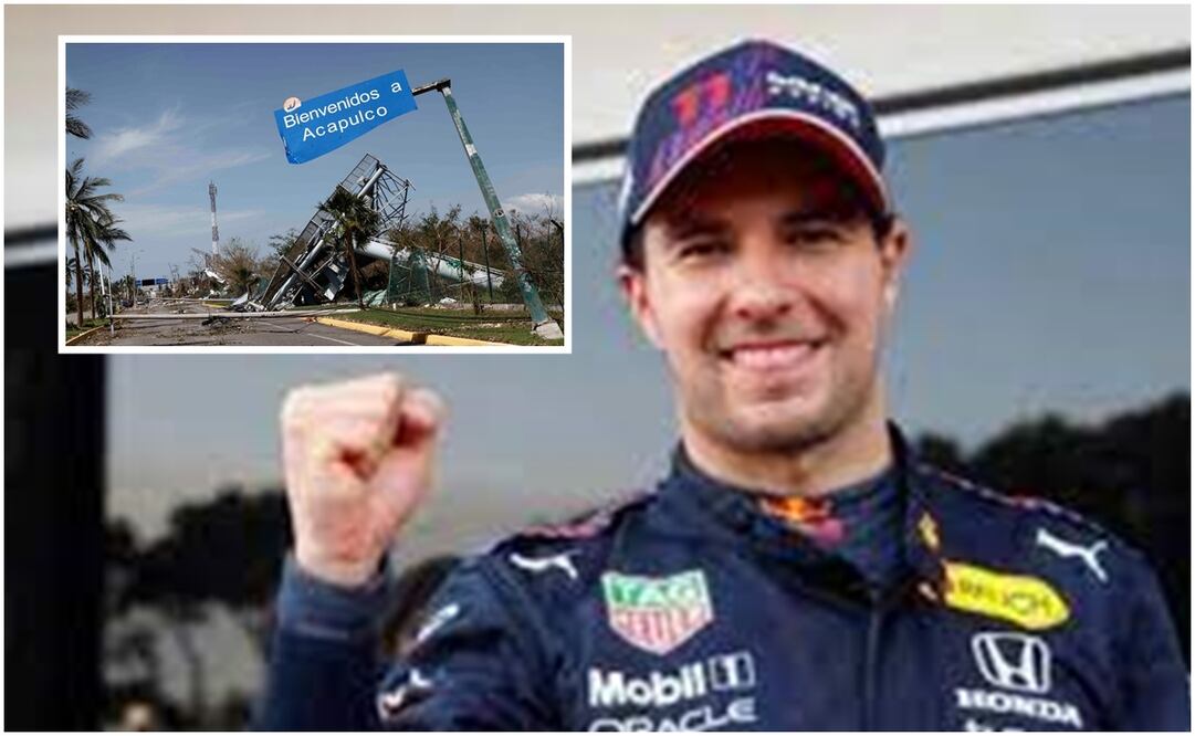 Sergio 'Checo' Pérez en Fórmula 1 y afectaciones de Otis en Acapulco / FOTOS: AP y Especial