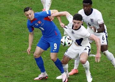 Inglaterra sufre ante Eslovaquia y gana el encuentro en los tiempos extras, en los octavos de final de la Eurocopa