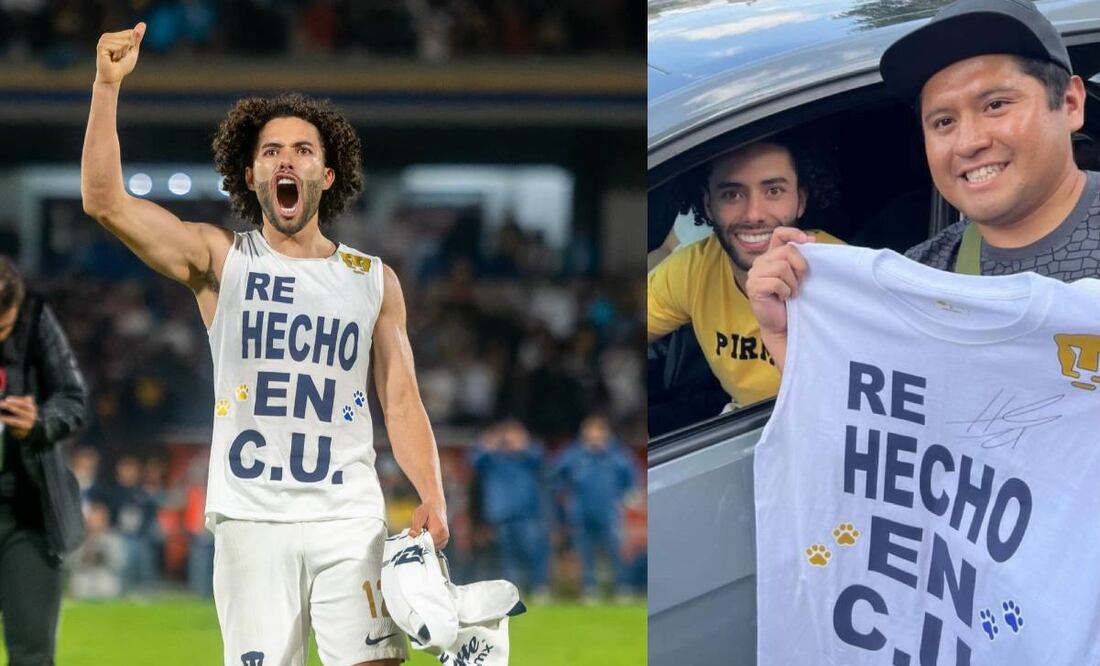 La playera del "Re-hecho en CU" fue idea de un aficionado de los Pumas. Foto: Especial