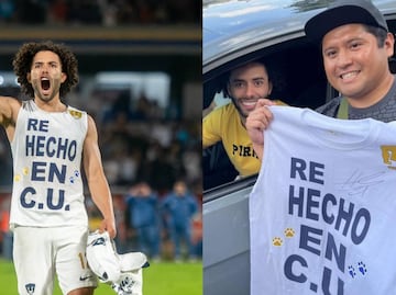 Chino Huerta: así surgió la idea del festejo con la playera del "Re-hecho en CU"