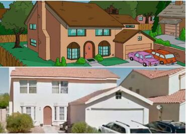 ¡No está en Springfield! Google Maps localizó la casa de Los Simpson en la vida real