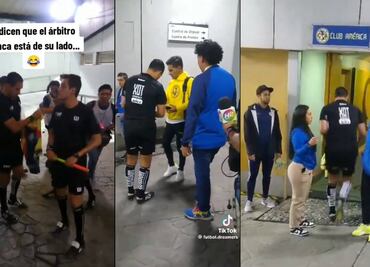 Árbitro fue captado pidiendo autógrafos a jugadores del América en el Estadio Azteca