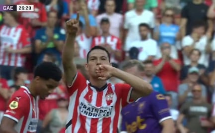 Chucky Lozano colabora en la goleada del PSV frente al Go Ahead Eagles