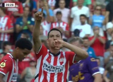 Chucky Lozano colabora en la goleada del PSV frente al Go Ahead Eagles