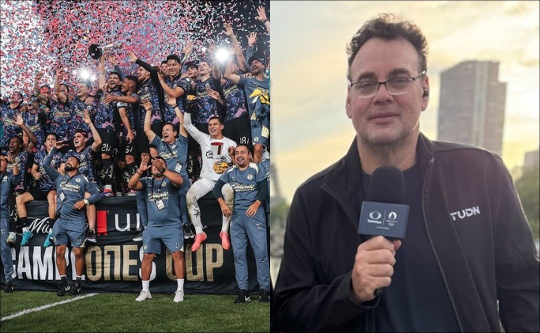 David Faitelson llamó "copita de corcholata" al título del América en la Campeones Cup. FOTO: @ClubAmerica / Especial