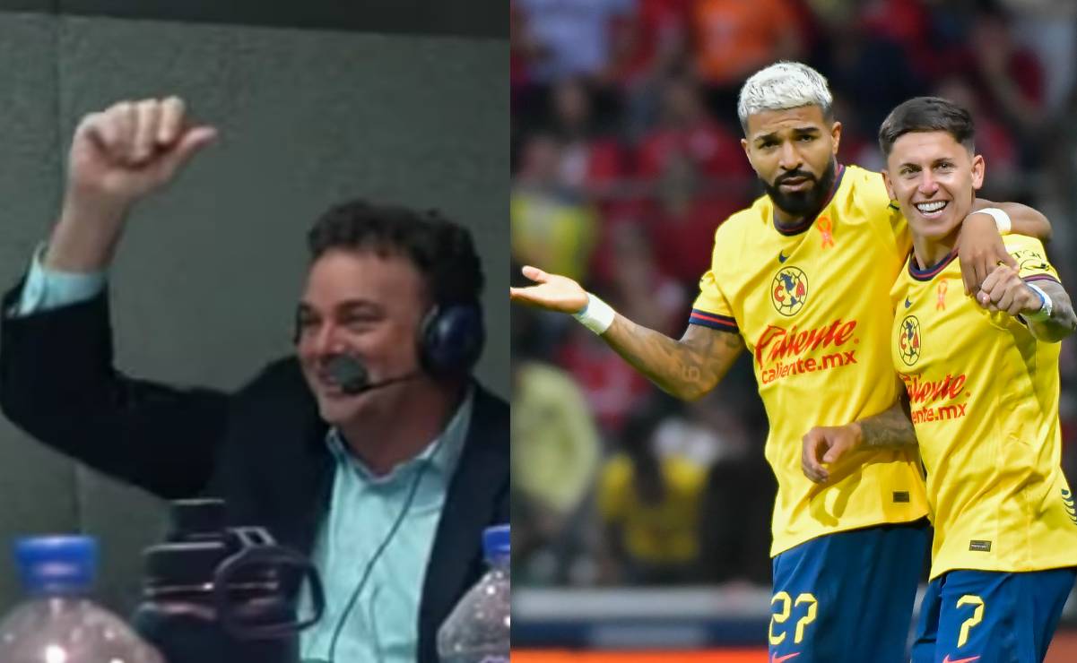 David Faitelson negó que festejó los goles del América ante Toluca: 'Estaba emocionado'