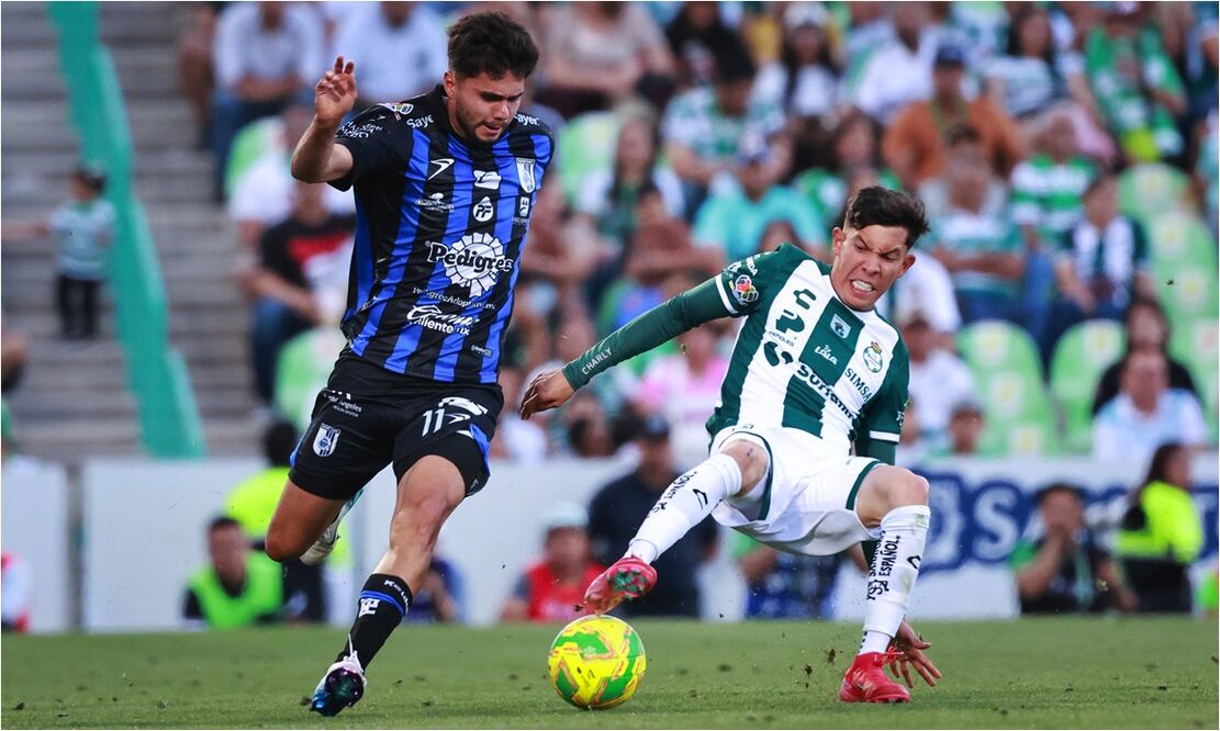 Querétaro vence a Santos de visitante Foto:Imago7