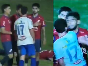 Tremendo nocaut en pleno partido de futbol se vuelve viral y le da la vuelta al mundo