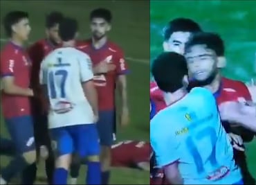 Tremendo nocaut en pleno partido de futbol se vuelve viral y le da la vuelta al mundo
