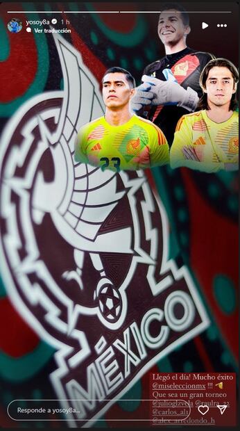 Este es el mensaje de apoyo de Guillermo Ochoa.  Foto: yosoy8a.