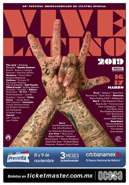 ¿Cuál fue tu favorito? 20 años del Vive Latino a través de sus carteles
