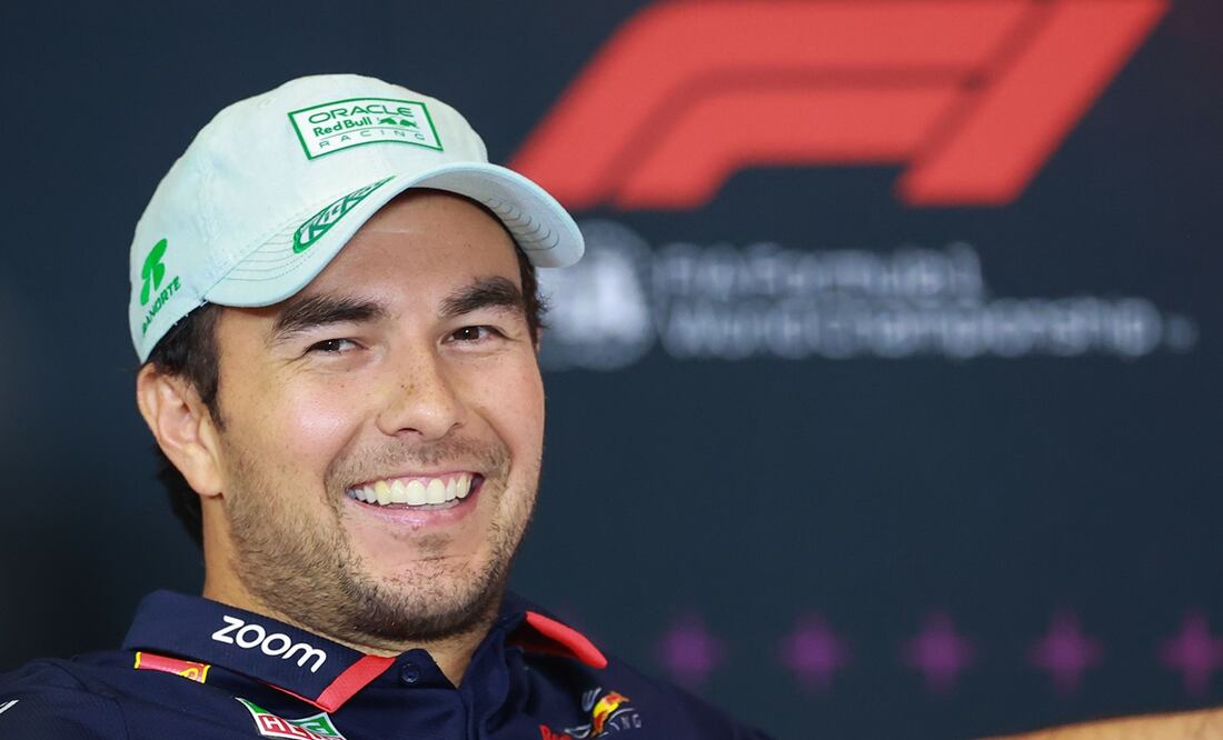 "Checo" Pérez en conferencia de prensa, durante el Gran Premio de México del 2024 - Foto: Imago7