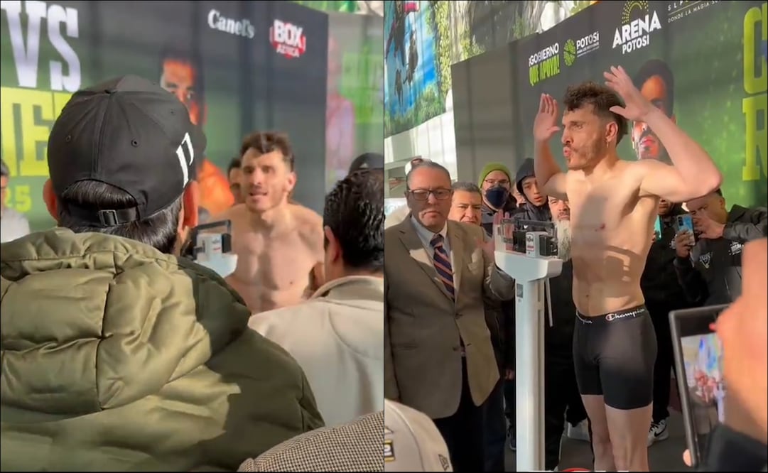 Omar Chávez vivió momentos de tensión con hermano del 'Chino' Rodríguez. FOTO: @BoxAzteca7