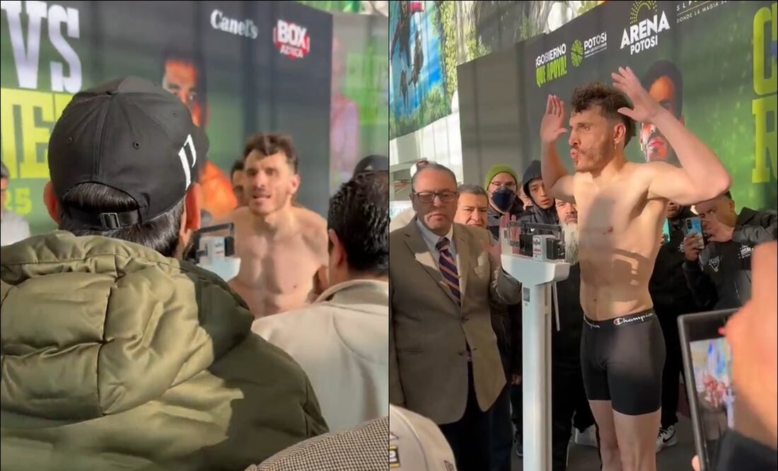 Omar Chávez vivió momentos de tensión con hermano del 'Chino' Rodríguez. FOTO: @BoxAzteca7