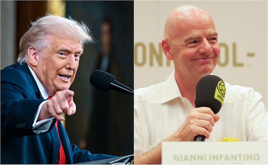 FOTO: AP - Donald Trump felicita a Gianni Infantino por diez años al frente de la FIFA
