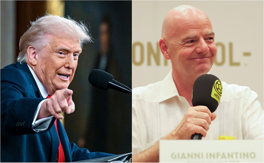 FOTO: AP - Donald Trump felicita a Gianni Infantino por diez años al frente de la FIFA