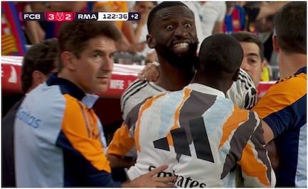 Antonio Rüdiger enloquece contra el árbitro en la final vs Barcelona ¡Le lanzó un objeto! 