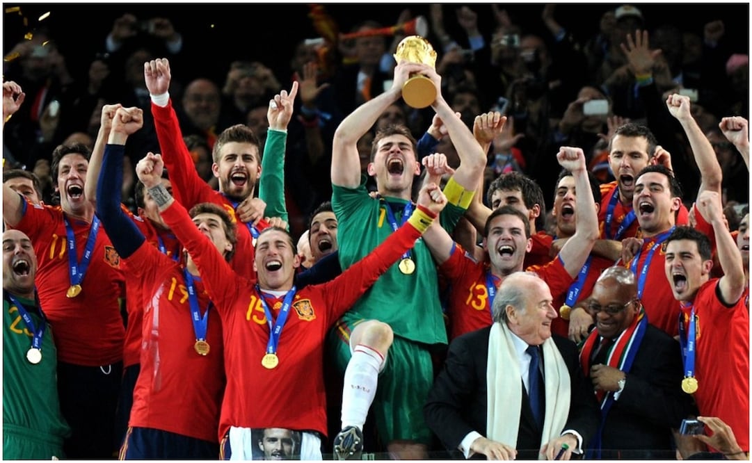 España se coronó en Sudáfrica 2010 Foto: Especial