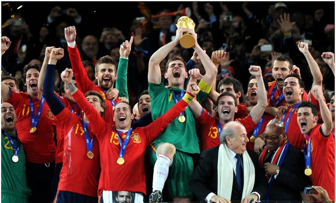 España se coronó en Sudáfrica 2010 Foto: Especial