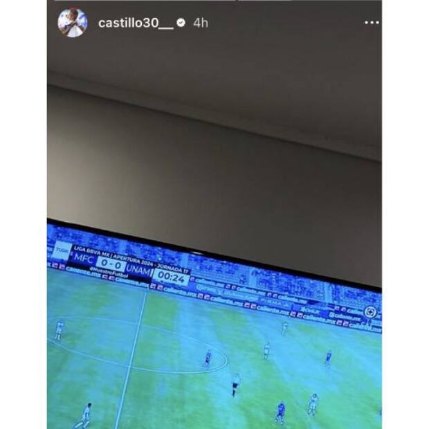 Nico Castillo mostró en redes sociales que estuvo pendiente del Mazatlán vs Pumas. Foto: Especial