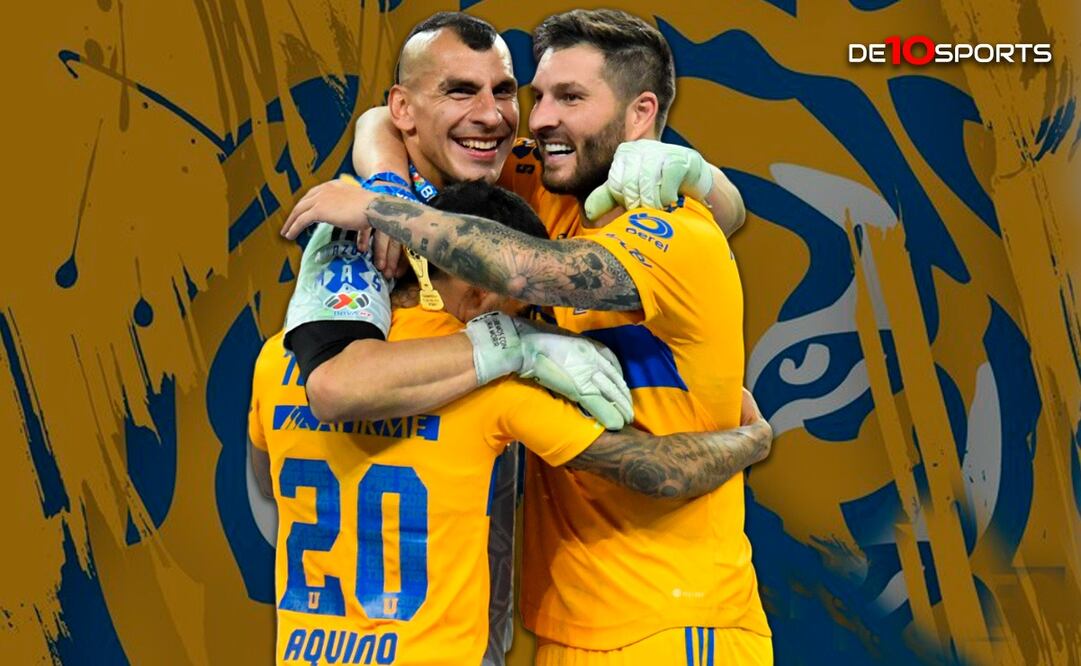 Nahuel Guzmán, André-Pierre Gignac y Javier Aquino / FOTO: Imago7