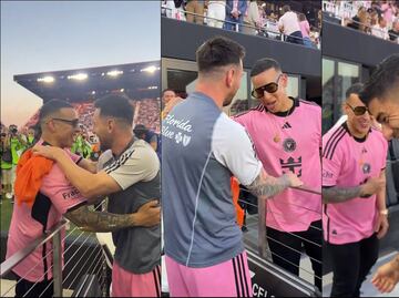 Lionel Messi tuvo un emotivo encuentro con el cantante puertorriqueño Daddy Yankee