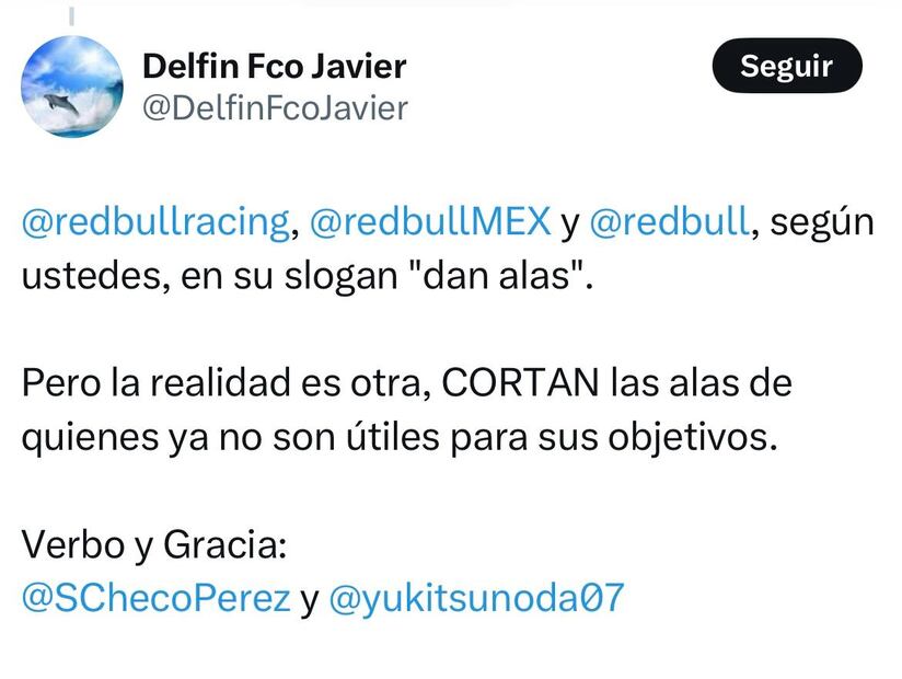 Tweets Red Bull