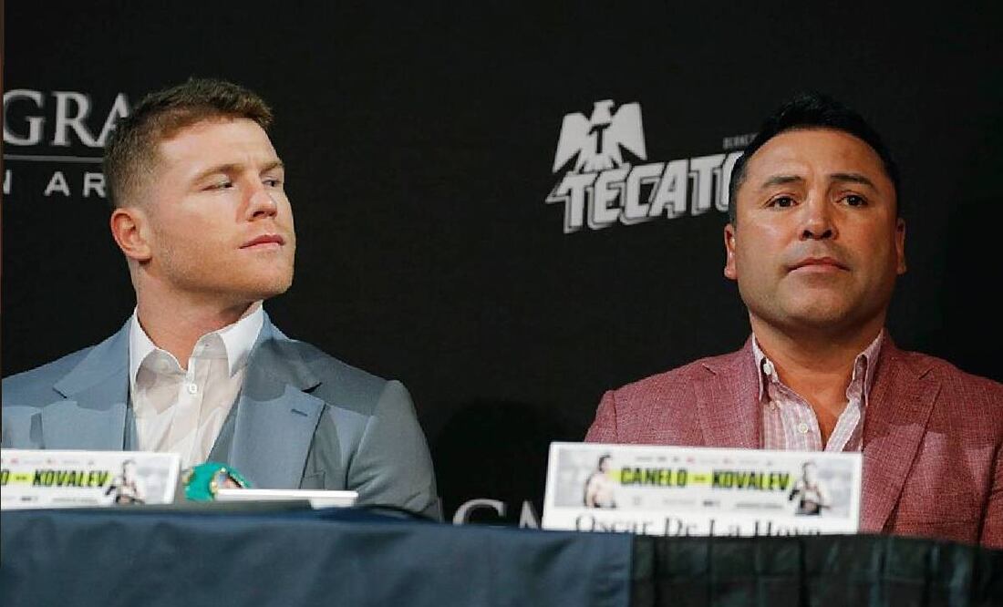 Canelo Álvarez una vez más se fue en contra de Óscar de la Hoya. Foto: Especial