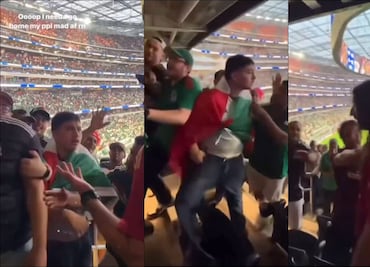 Momentos de tensión se vivieron en la gradas del SoFi Stadium tras la derrota del Tri ante Venezuela