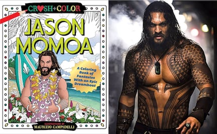 Libro para colorear a Jason Momoa se vende como pan caliente