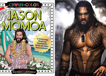 Libro para colorear a Jason Momoa se vende como pan caliente