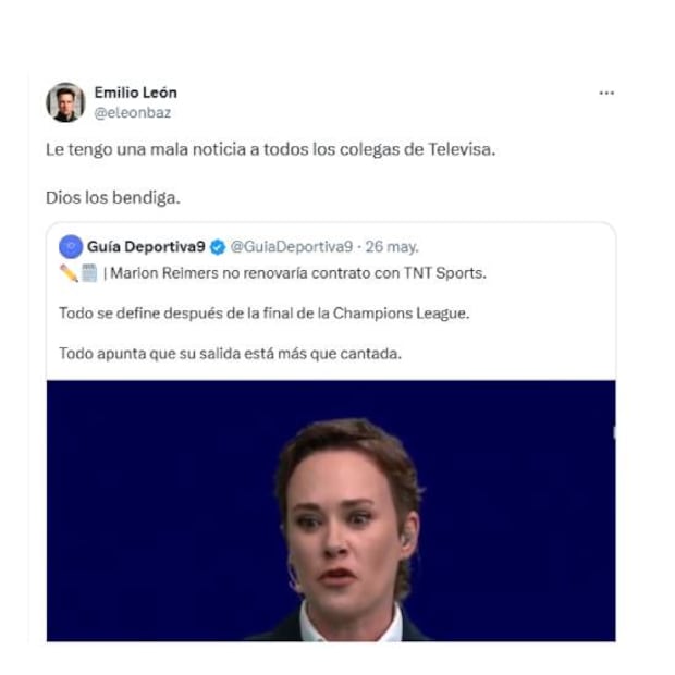 Emilio León, excomentarista de Fox Sports, lanzó una advertencia ante la llegada de Marion Reimers a Televisa. Foto: Especial