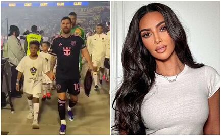 VIDEO: Lionel Messi sale a la cancha de la mano del hijo de Kim Kardashian para enfrentar al Galaxy