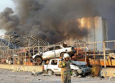 Las 10 imágenes más devastadoras tras la explosión en Líbano