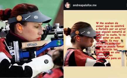 Andrea Palafox, tiradora mexicana, no competirá en París 2024 por un error de la Federación Internacional