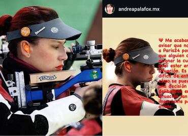 Andrea Palafox, tiradora mexicana, no competirá en París 2024 por un error de la Federación Internacional
