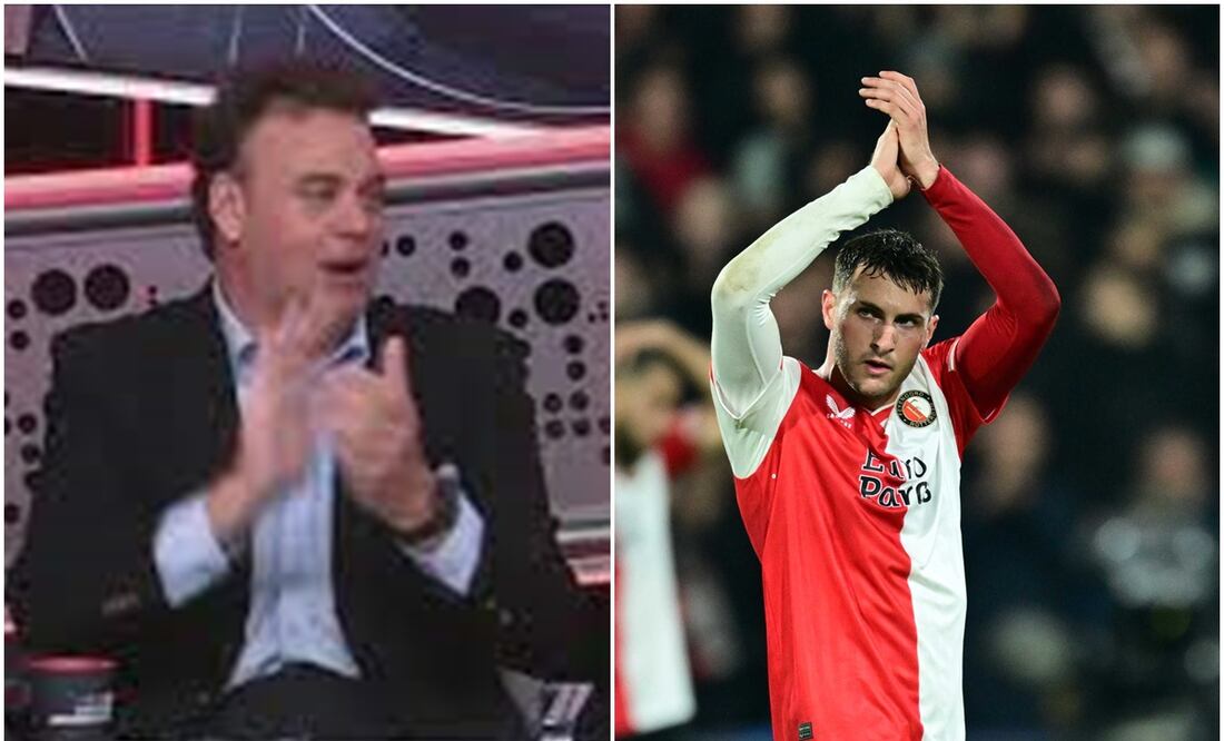 Faitelson aplaudiendo y Santi Giménez después de enfrentar a la Lazio / FOTOS: Captura y EFE