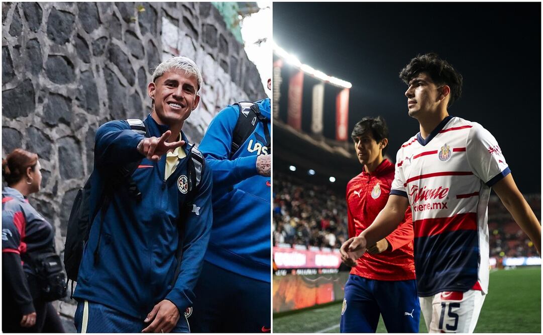 'Chicote' Calderón con América y Erick Gutiérrez con JJ Macías con Chivas / FOTO: Imago7